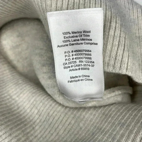 Aritzia babaton Cream/grey Turtleneck Sweater top - Picture 5 of 8